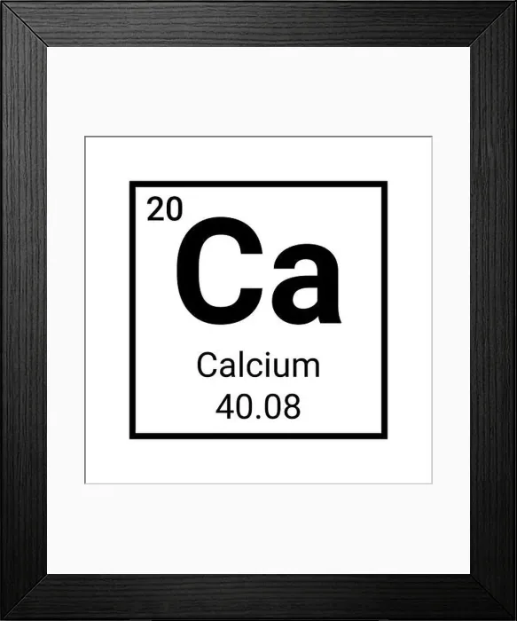 Framed Print : Calcium chemical element table icon. Periodic symbol Calcium vector icon Framed Print : Calcium chemical element table icon. Periodic symbol Calcium vector icon