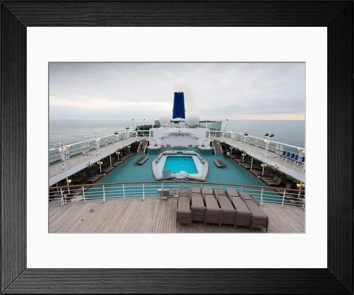 Framed Print : Open deck of P&O's Oriana cruise ship Framed Print : Open deck of P&O's Oriana cruise ship