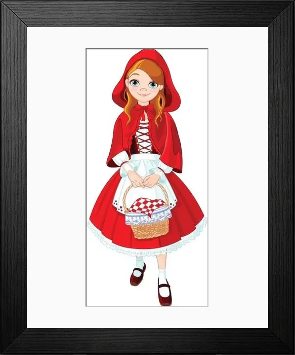Framed Print : Little red riding hood Framed Print : Little red riding hood