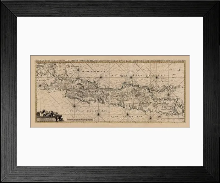 Framed Print : Map Of Indonesia 1720 Framed Print : Map Of Indonesia 1720