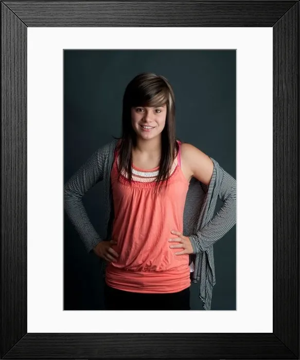Framed Print : Pretty thirteen year old girl Framed Print : Pretty thirteen year old girl