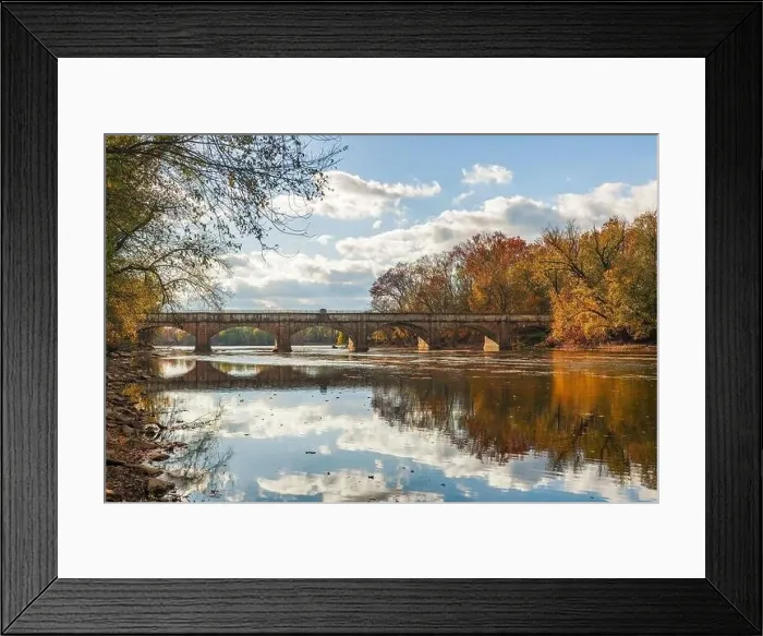Framed Print : Monocacy Aqueduct on the Chesapeake and Ohio Canal in autumn. Frederick County. Maryland. USA Framed Print : Monocacy Aqueduct on the Chesapeake and Ohio Canal in autumn. Frederick County. Maryland. USA