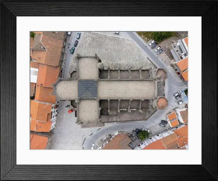 Framed Print : Aerial view of the Cathedral of Guarda - Sé Catedral da Guarda, Portugal, Europe Framed Print : Aerial view of the Cathedral of Guarda - Sé Catedral da Guarda, Portugal, Europe