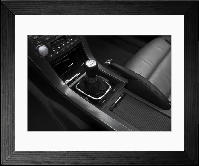 Framed Print : 2007 Acura TL Type-S in Silver - Gear shifter / center console Framed Print : 2007 Acura TL Type-S in Silver - Gear shifter / center console