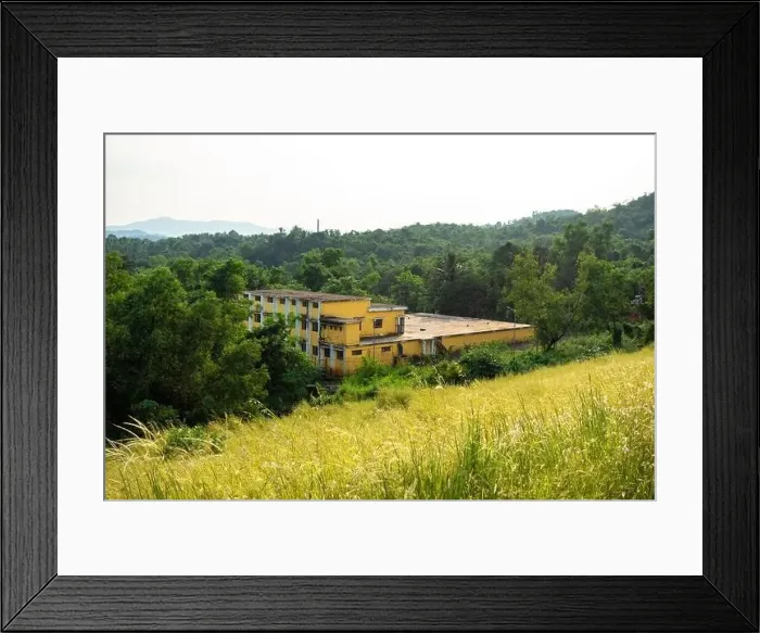 Framed Print : Water treatment plant behind Moisal dam reservoir in Rumbrem, Sanguem, Goa, India Framed Print : Water treatment plant behind Moisal dam reservoir in Rumbrem, Sanguem, Goa, India