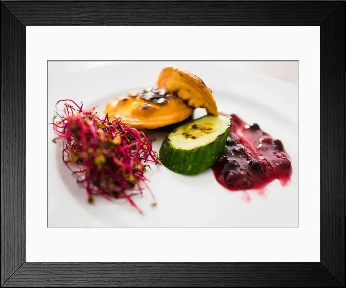 Framed Print : Traditional polish food: Redykolka grillowana - maly goralski serek Framed Print : Traditional polish food: Redykolka grillowana - maly goralski serek