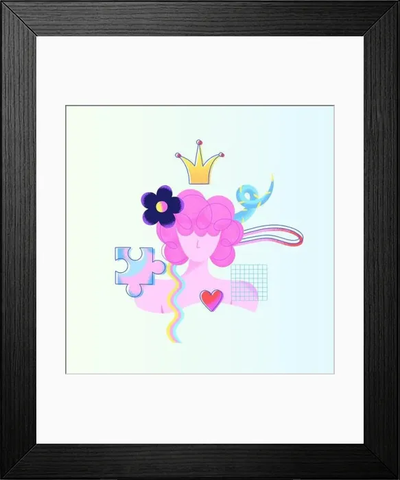 Framed Print : Psychedelic surreal illustration Framed Print : Psychedelic surreal illustration