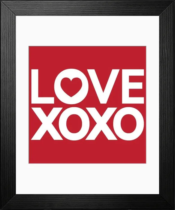 Framed Print : I Love You Xoxo, Xoxo, I Love You, XO OX Love You Framed Print : I Love You Xoxo, Xoxo, I Love You, XO OX Love You