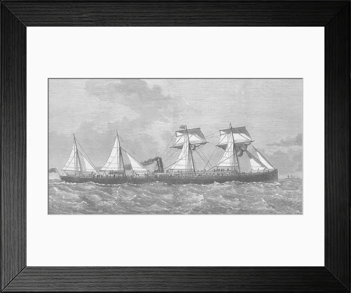 Framed Print : AUSTRALIA New Ship 1876. Illustrated London News Framed Print : AUSTRALIA New Ship 1876. Illustrated London News