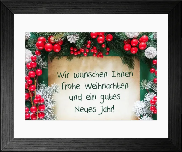 Framed Print : Christmas Decoration, Gutes Neues Jahr Means Happy New Year Framed Print : Christmas Decoration, Gutes Neues Jahr Means Happy New Year