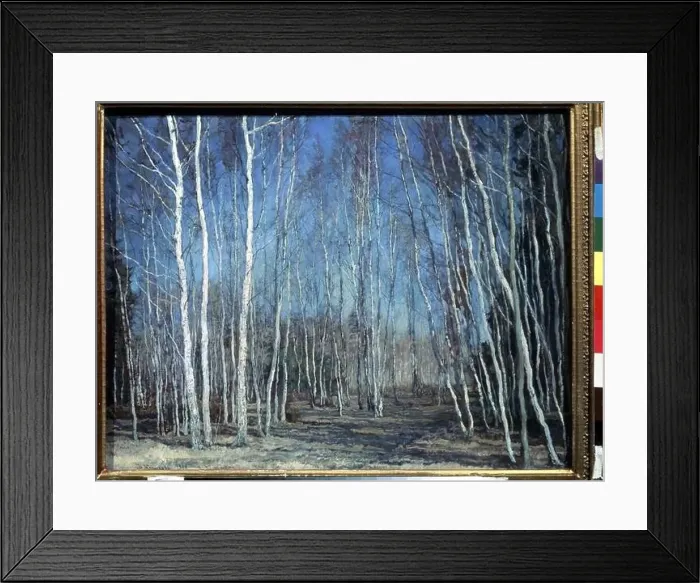 Framed Print : Blue Spring. Museum: State Tretyakov Gallery, Moscow. Author: Baksheev, Vasili Nikolayevich Framed Print : Blue Spring. Museum: State Tretyakov Gallery, Moscow. Author: Baksheev, Vasili Nikolayevich