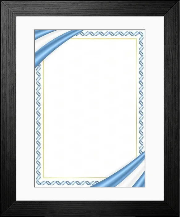 Framed Print : Border made with Argentina national colors Framed Print : Border made with Argentina national colors