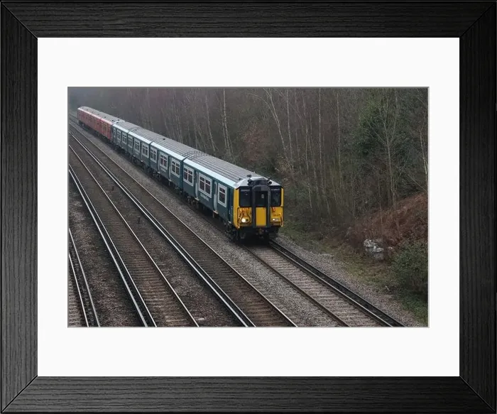 Framed Print : South Western Railway train on British Rail Livery Framed Print : South Western Railway train on British Rail Livery