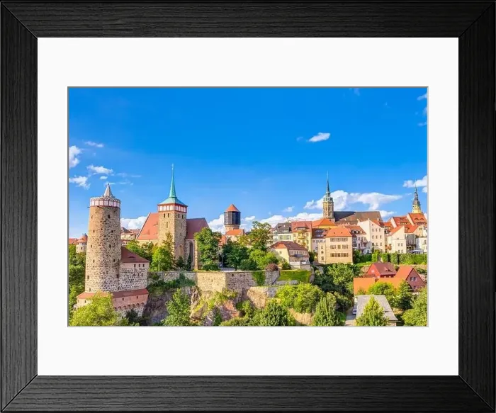 Framed Print : Historic old town of Bautzen in Saxony, Germany Framed Print : Historic old town of Bautzen in Saxony, Germany