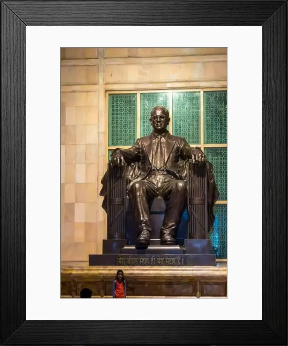 Framed Print : Statue of Dr. Babasaheb Ambedkar in the style of statue of Lincoln at Lincoln Memorial Framed Print : Statue of Dr. Babasaheb Ambedkar in the style of statue of Lincoln at Lincoln Memorial