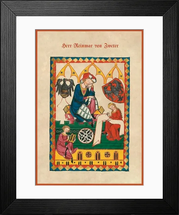 Framed Print : Herr Reinmar von Zweter Framed Print : Herr Reinmar von Zweter