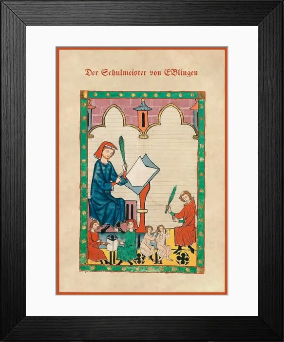 Framed Print : Der Schulmeister von Esslingen Framed Print : Der Schulmeister von Esslingen