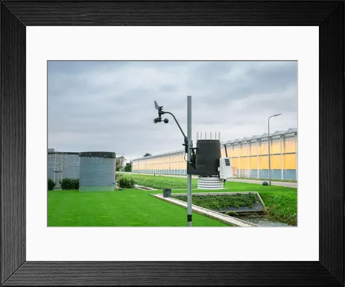 Framed Print : Weather station for measuring temperature Framed Print : Weather station for measuring temperature