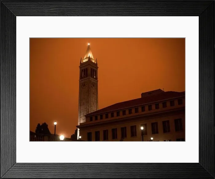 Framed Print : The Campanile clock tower on the campus of UC Berkeley Framed Print : The Campanile clock tower on the campus of UC Berkeley