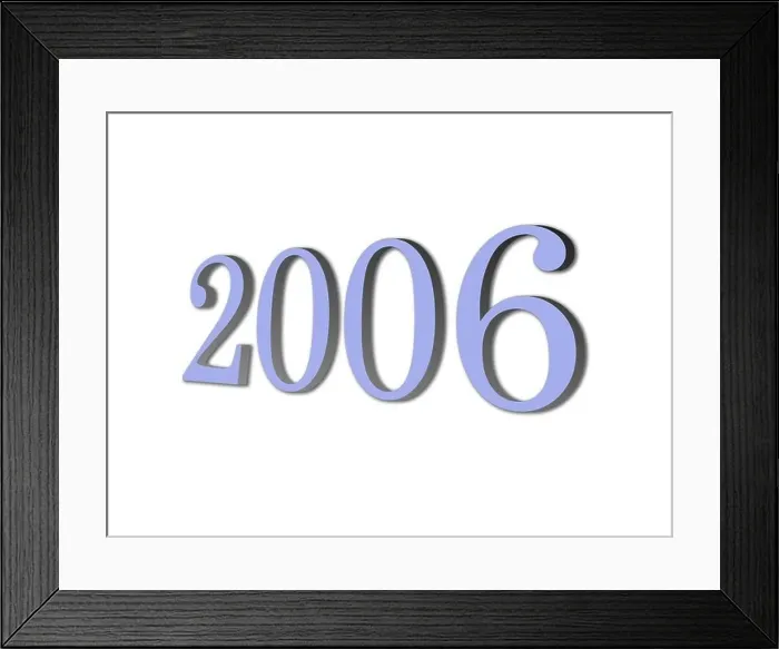 Framed Print : 3D brand new year 2006 Framed Print : 3D brand new year 2006