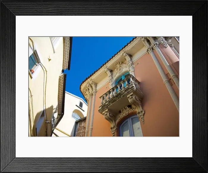Framed Print : a well restored house in the historice centre of Pratola Framed Print : a well restored house in the historice centre of Pratola