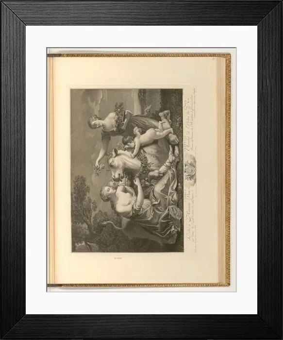 Framed Print : Vincenzo Vangelisti (Engraver) Empressed love. Copper engraving, etching 1764-1798, 1764 / 1798 Framed Print : Vincenzo Vangelisti (Engraver) Empressed love. Copper engraving, etching 1764-1798, 1764 / 1798