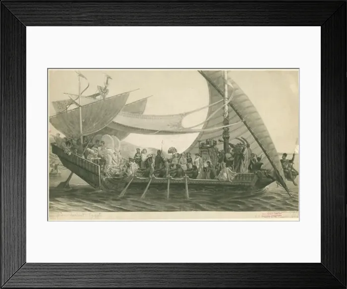 Framed Print : Cléopâtre et Antoine sur le Cydnus 1891 Framed Print : Cléopâtre et Antoine sur le Cydnus 1891
