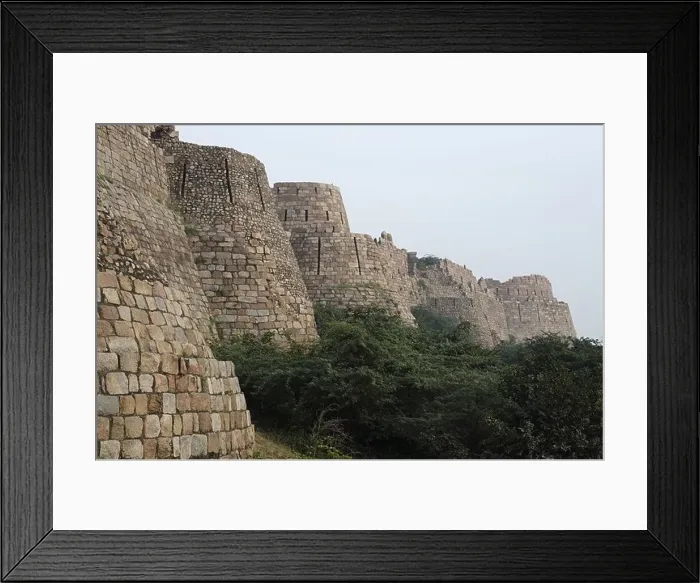 Framed Print : View of Tughlaqabad Fort. Delhi, India Framed Print : View of Tughlaqabad Fort. Delhi, India