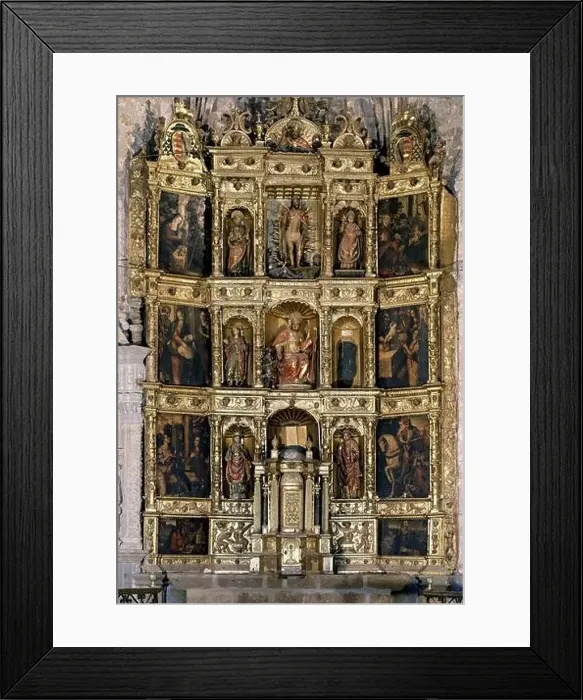 Framed Print : RETABLO MAYORs XVI. Author: LUIS DE MORALES. Location: IGLESIA DE SAN MARTIN. Plasencia. CACERES. SPAIN Framed Print : RETABLO MAYORs XVI. Author: LUIS DE MORALES. Location: IGLESIA DE SAN MARTIN. Plasencia. CACERES. SPAIN