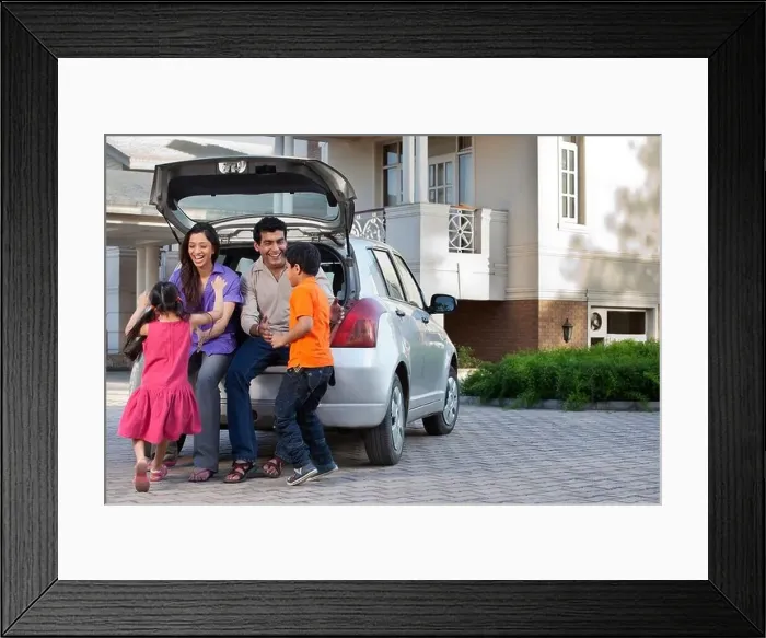 Framed Print : Family having fun Framed Print : Family having fun