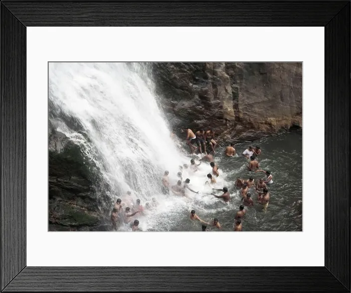 Framed Print : Palaruvi waterfall ; Thenmala ; Kerala ; India Framed Print : Palaruvi waterfall ; Thenmala ; Kerala ; India