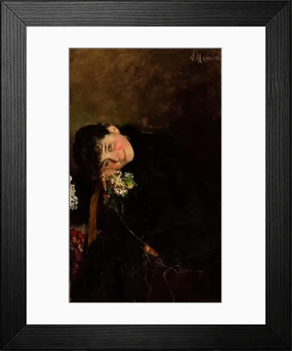 Framed Print : On the Eve of Her Wedding - 1882c. - oil on canvas 99, 7 x 81, 9 cm - Mancini Antonio Framed Print : On the Eve of Her Wedding - 1882c. - oil on canvas 99, 7 x 81, 9 cm - Mancini Antonio