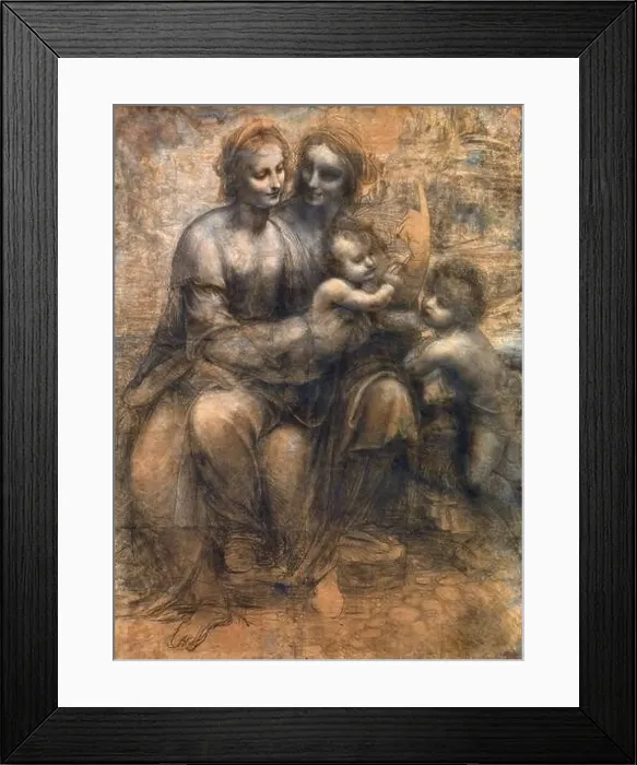 Framed Print : The Burlington House Cartoon by Leonardo da Vinci (1452–1519) Framed Print : The Burlington House Cartoon by Leonardo da Vinci (1452–1519)