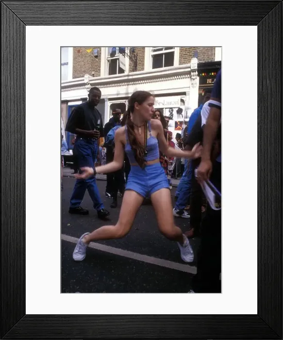 Framed Print : Slim white girl dancing Framed Print : Slim white girl dancing
