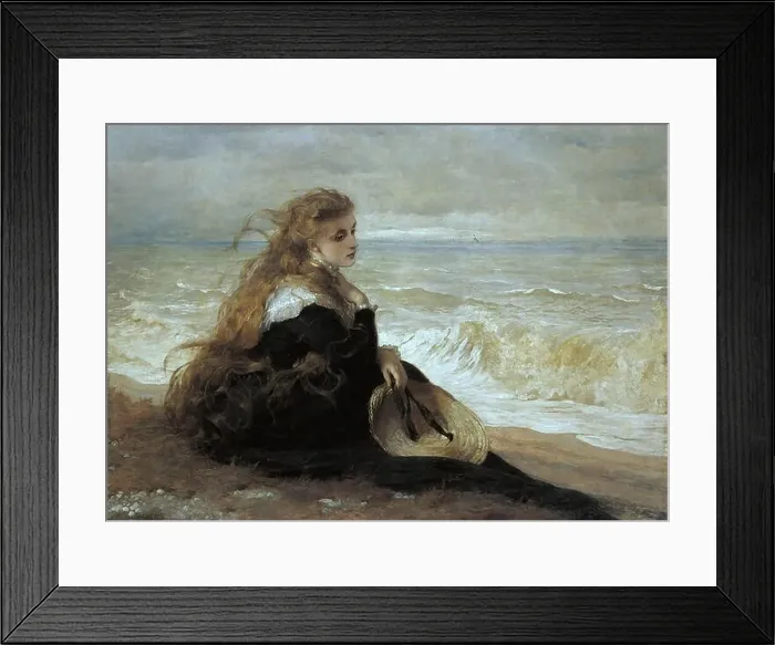 Framed Print : Hicks George Elgar - on the Seashore Framed Print : Hicks George Elgar - on the Seashore