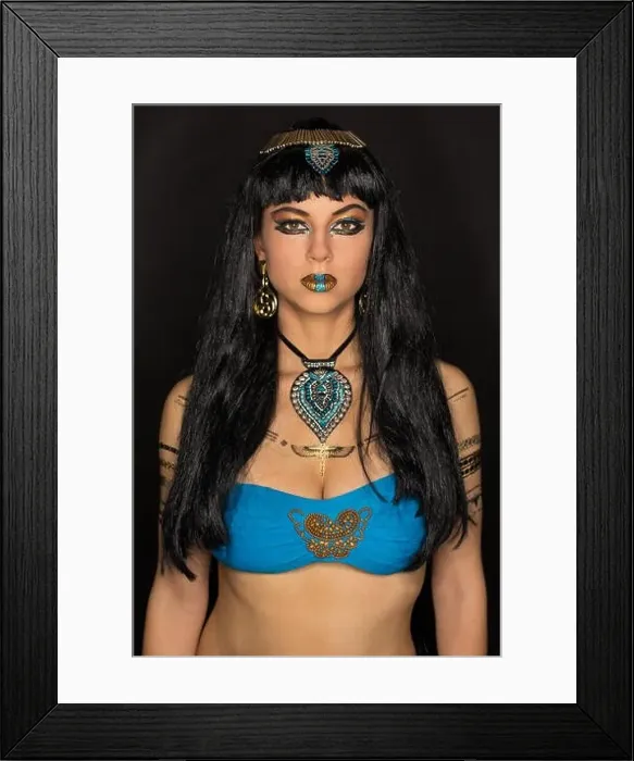 Framed Print : Young Woman as Cleopatra, Fashion, Art, Portrait Framed Print : Young Woman as Cleopatra, Fashion, Art, Portrait