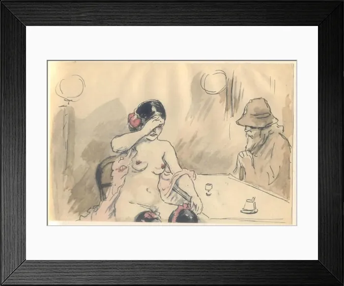 Framed Print : 30 Adolphe Willette - Madeleine, Monologue et 9 dessins Framed Print : 30 Adolphe Willette - Madeleine, Monologue et 9 dessins