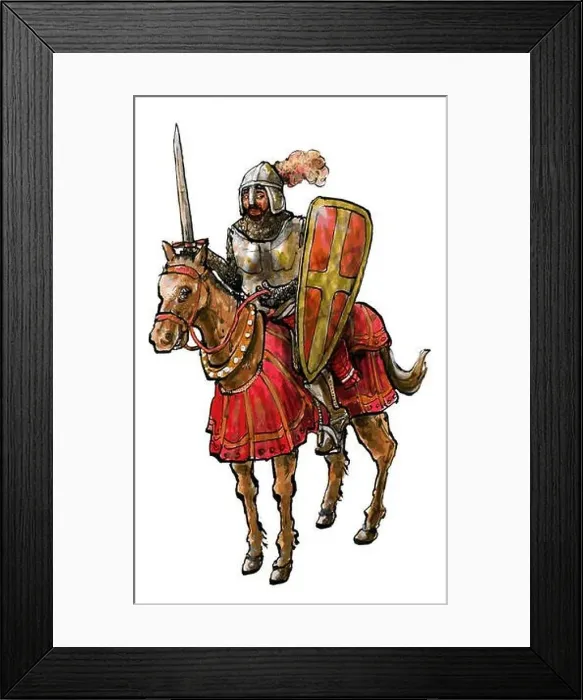 Framed Print : Knight on a horseback Framed Print : Knight on a horseback
