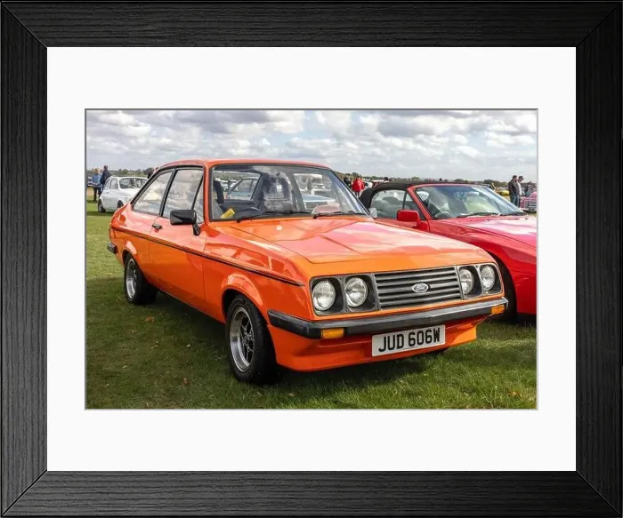 Framed Print : 1980 Ford Escort RS Custom ‘JUD 606W on display at the October Scramble held at the Bicester Heritage Centre Framed Print : 1980 Ford Escort RS Custom ‘JUD 606W on display at the October Scramble held at the Bicester Heritage Centre