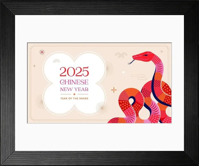 Framed Print : Chinese new year 2025 year of the Snake Framed Print : Chinese new year 2025 year of the Snake