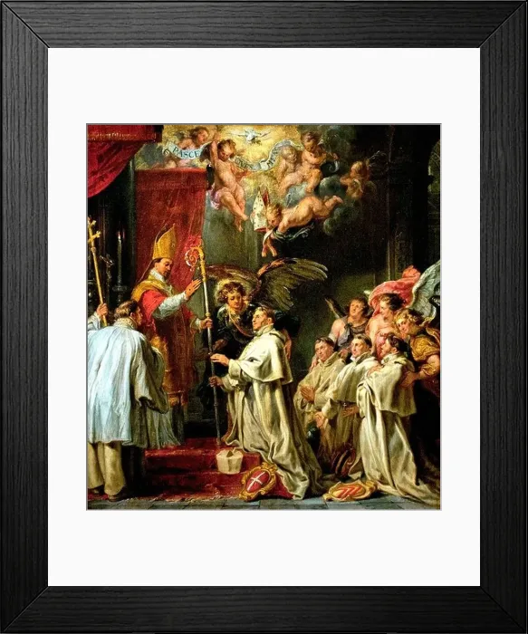 Framed Print : Dedication of Blessed St. Norbert Waltman by Abraham van Diepenbeeck 1596-1675 Dutch Netherlands