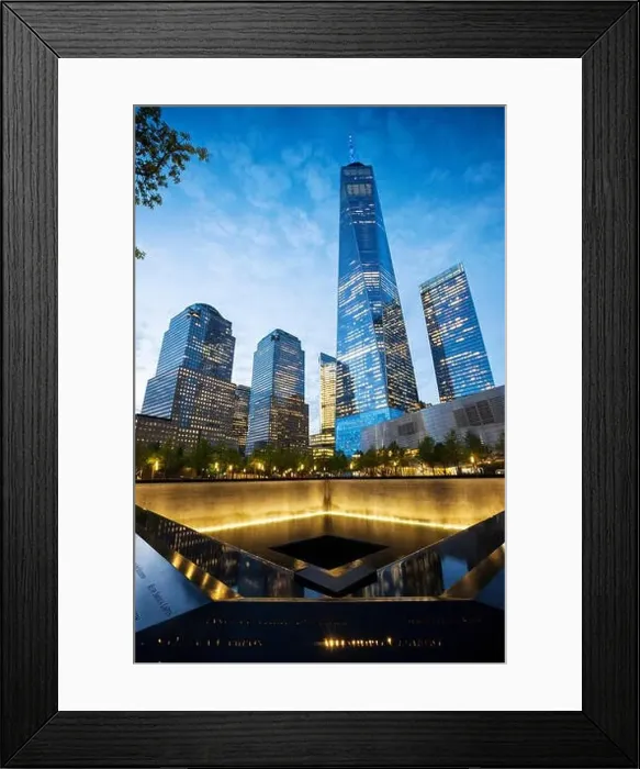 Framed Print : 9 / 11 Memorial, The National September 11 Memorial & Museum, New York Framed Print : 9 / 11 Memorial, The National September 11 Memorial & Museum, New York