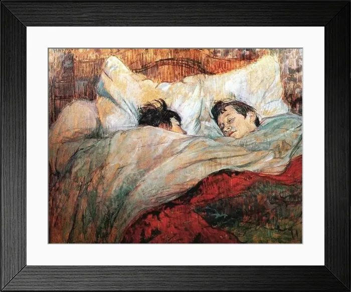 Framed Print : In Bed, 1893, by Henri de Toulouse-Lautrec Framed Print : In Bed, 1893, by Henri de Toulouse-Lautrec