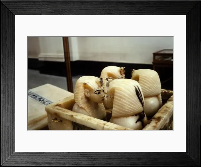Framed Print : Alabaster canopic jars tomb of Tutankhamun Museum of Egyptian Antiquities, Cairo, Egypt 1998 Framed Print : Alabaster canopic jars tomb of Tutankhamun Museum of Egyptian Antiquities, Cairo, Egypt 1998