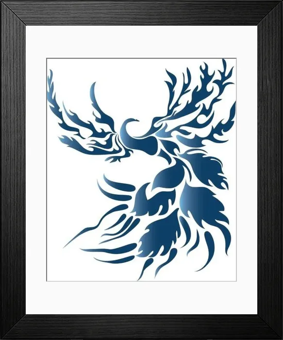 Framed Print : stylized fantasy bird Framed Print : stylized fantasy bird