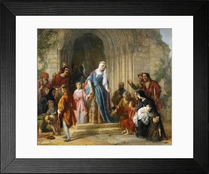 Framed Print : Hart Solomon Alexander - Saint Elizabeth of Hungary Distributes Alms Framed Print : Hart Solomon Alexander - Saint Elizabeth of Hungary Distributes Alms