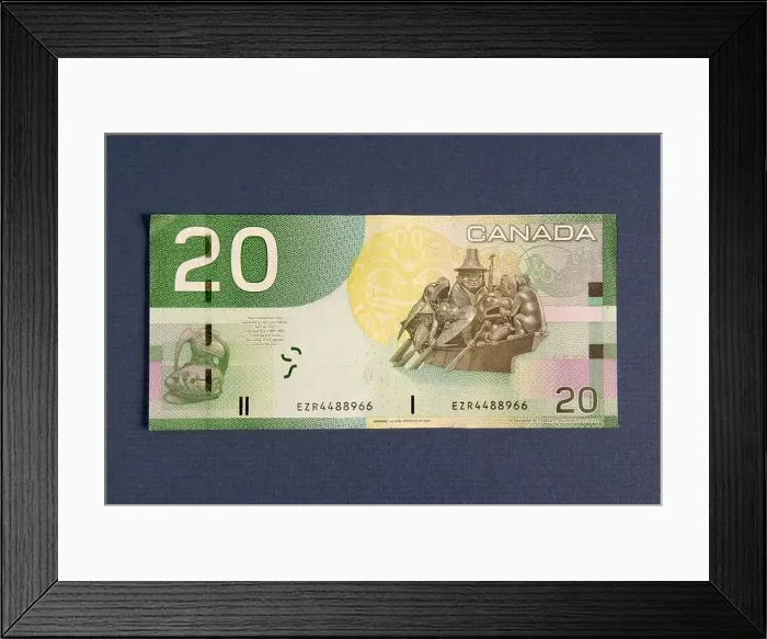 Framed Print : Twenty 20 dollar bill Canadian Canada cash money Framed Print : Twenty 20 dollar bill Canadian Canada cash money