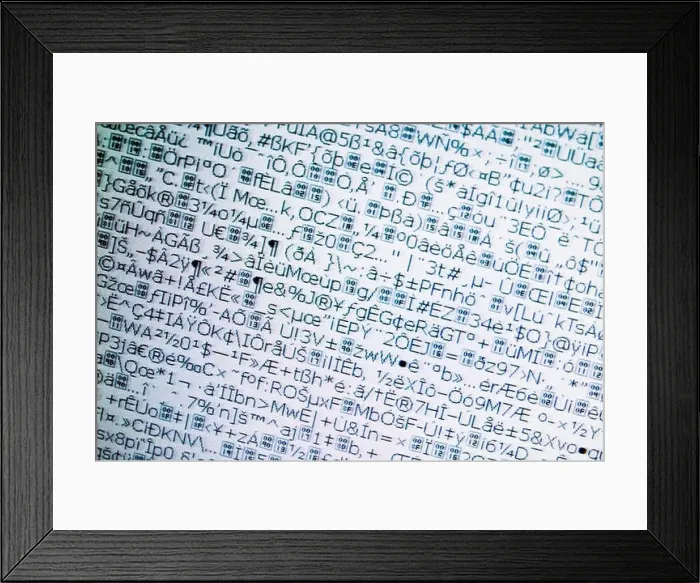 Framed Print : source code, matrix Framed Print : source code, matrix