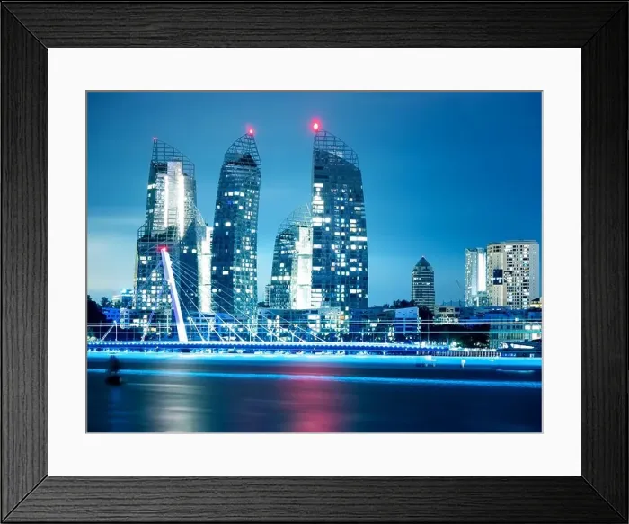 Framed Print : Luxury Apartments Reflections at Keppel Bay Singapore Framed Print : Luxury Apartments Reflections at Keppel Bay Singapore