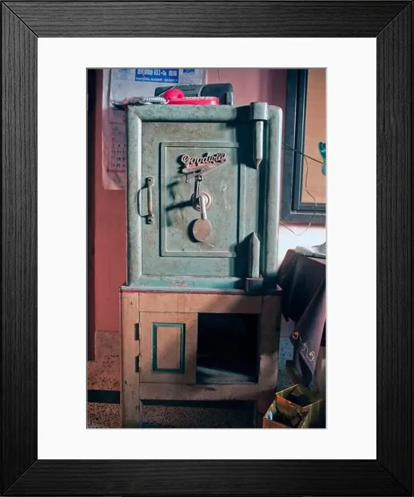 Framed Print : Heavy metal Tijori Locker or Vault to keep valuable things in it at Kollam state Kerala India Framed Print : Heavy metal Tijori Locker or Vault to keep valuable things in it at Kollam state Kerala India